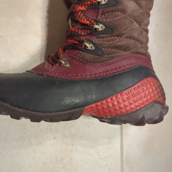 NEW Merrell Winterbelle Mahogany Peak Waterproof Boots (Women US Size 6) - Picture 7 of 14